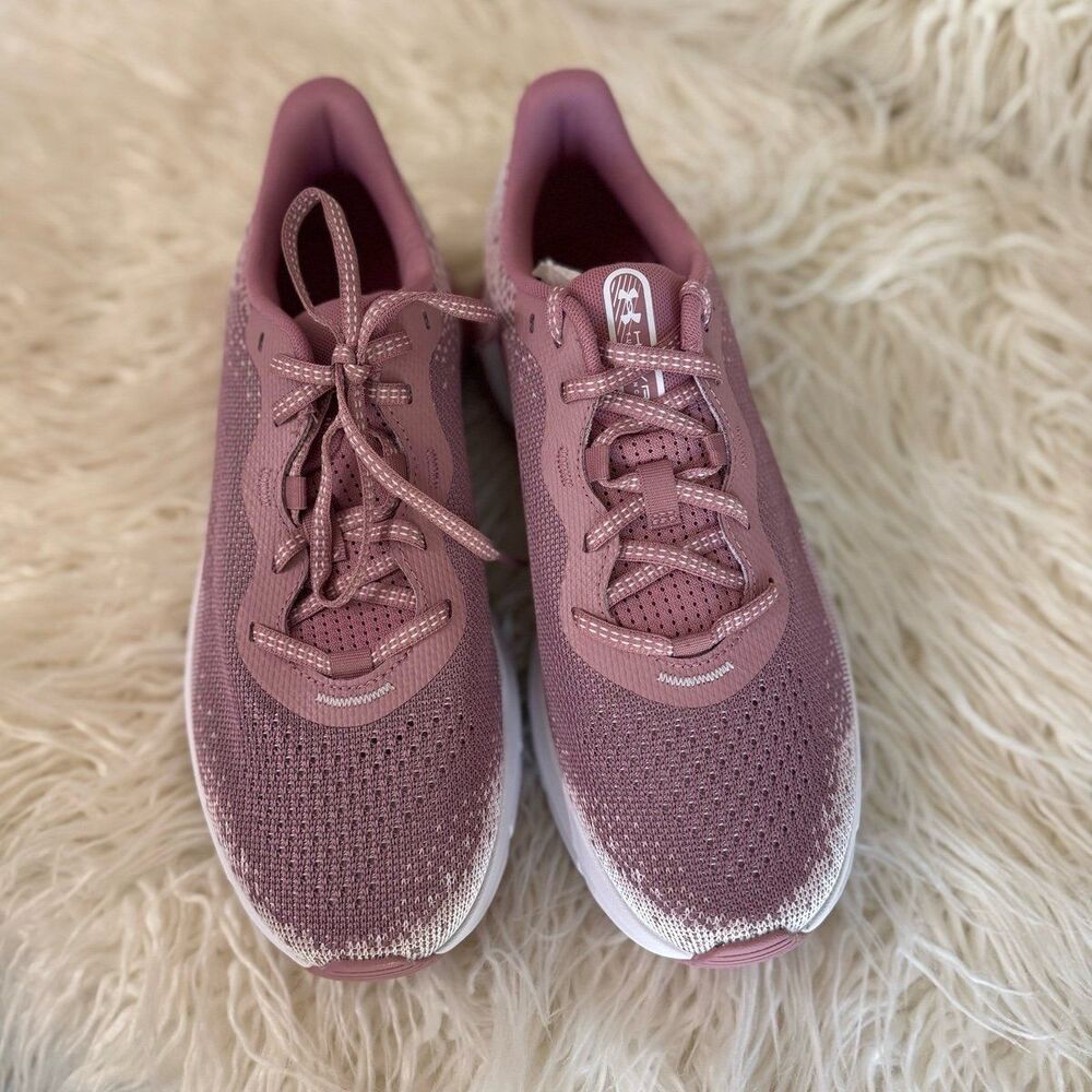 Under Armour HOVR Turbulence 2 Running Shoes Pink Rose Size 10 - Picture 4 of 12